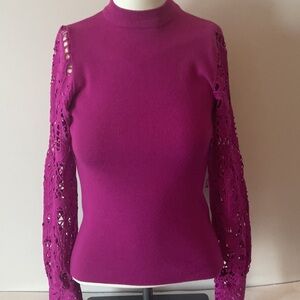 Foresta Bella Lace Sleeve Sweater